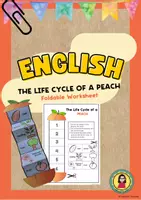 Aperçu - Feuilles d'exercices - The Life Cycle of a Peach | Foldable Worksheet - Page de couverture