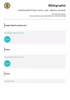 Aperçu - Feuilles d'exercices - Identifying Word Types | nouns - verbs - adjective | Grammar - Page 3