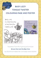 Vorschau - Mal- und Bastelvorlagen - Busy Lizzy - Tongue Twister Colouring and Classroom Poster - Deckblatt