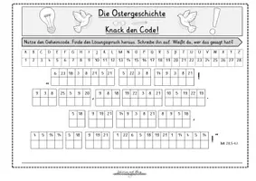 Vorschau - Arbeitsblätter - Ostergeschichte: Knack den Code - Seite 2