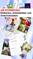 Vorschau - Arbeitsblätter - Am Schneesee Arbeitsblätter, Bildkarten, Unterrichtsideen - Deckblatt