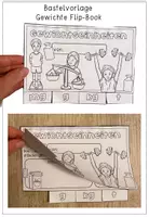Vorschau - Arbeitsblätter - Gewichte - Flipbook zu den Gewichtseinheiten - Seite 1