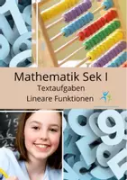 Vorschau - Arbeitsblätter - Textaufgaben Lineare Funktion aufstellen und berechnen mit Lösung - Deckblatt