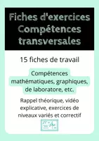 Aperçu - Feuilles d'exercices - Fiches de travail en autonomie - Compétences transversales et de laboratoire - Page de couverture