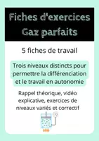 Aperçu - Apprentissages en autonomie - Fiches de travail en autonomie - Les gaz parfaits - Page de couverture