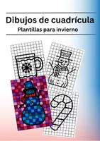 Vista previa - Hojas de trabajo - Dibujos enrejados para el invierno - Portada