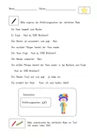 Vorschau - Arbeitsblätter - Satzzeichen der wörtliche Rede in Texten ergänzen mit Zippo, dem Clown! - Seite 1