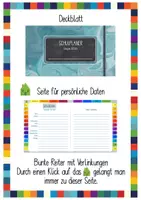 Vorschau - Lehrpläne/Lehrermaterial - Digitaler XXL Schulplaner / Lehrerkalender / Unterrichtsplaner 2023/24 plus Clipart-Set - Seite 3