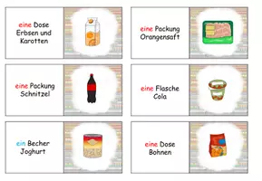 Vorschau - Spiele - Domino "Produkte im Supermarkt" Thema Einkaufen - DaZ / DaF / Deutsch - Seite 2