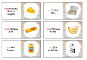 Vorschau - Spiele - Domino "Produkte im Supermarkt" Thema Einkaufen - DaZ / DaF / Deutsch - Seite 3