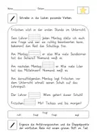 Vorschau - Arbeitsblätter - Wörtliche Rede - nachgestellter Begleitsatz und das Wortfeld 'sagen'. - Seite 2