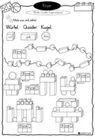 Vorschau - Arbeitsblätter - Würfel, Quader, Kugel - Geometrische Körper - Seite 2