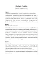 Vorschau - Arbeitsblätter - Ökologie Gruppenprojekte - Seite 1