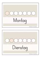 Vorschau - Mal- und Bastelvorlagen - Tage der Woche Visualisierung - Seite 2