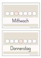 Vorschau - Mal- und Bastelvorlagen - Tage der Woche Visualisierung - Seite 3