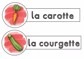 Vorschau - Präsentationen/Tafelbilder - Français: Tafelbilder / Plakate (Wortschatz Gemüse) Unité 3 - Seite 3