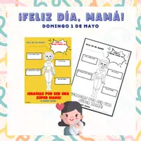 Vista previa - Manualidades / Dibujos para colorear - Tarjeta para Mamá - Portada