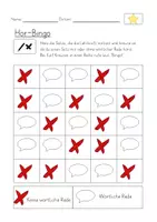 Vorschau - Arbeitsblätter - Wörtliche Rede Spiel: Hör-Bingo - Seite 3