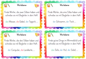 Vorschau - Aufgabenkarten - Kartei zu den Wimmelbildern - Seite 2