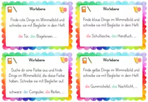 Vorschau - Aufgabenkarten - Kartei zu den Wimmelbildern - Seite 3