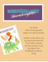 Vorschau - Mal- und Bastelvorlagen - Wundertüte - Geschenktüte für Schüler - Deckblatt