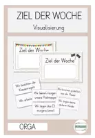 Vorschau - Mal- und Bastelvorlagen - Ziel der Woche Motivation - Deckblatt