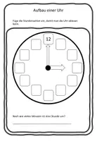 Vorschau - Mal- und Bastelvorlagen - BEARBEITBAR Word Die Uhr Aufbau, Bastelvorlagen rechnen mit Zeit Klasse 1, 2, 3, 4 - Seite 2
