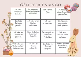 Vorschau - Spiele - Osterferien - Bingo - Seite 1