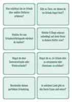 Vorschau - Aufgabenkarten - Tauschkarten Urlaub und Reisen - Seite 3