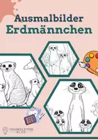 Vorschau - Mal- und Bastelvorlagen - Ausmalbilder für Kinder: Erdmännchen - Deckblatt