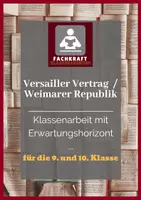 Vorschau - Klassenarbeiten - Versailler Vertrag / Weimarer Republik - Klassenarbeit mit Erwartungshorizont (Mittelstufe) - Deckblatt