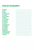 Aperçu - Cartes / Images - Cartes de Vocabulaire Animaux du Zoo FLE - Page 2