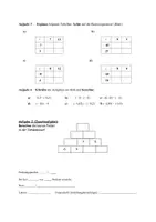 Vorschau - Klassenarbeiten - Klassenarbeit: Negative Zahlen ( Ganze Zahlen) - Seite 1