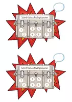 Vorschau - Stationenlernen - Superhelden Schriftliches Multiplizieren 3./4.Klasse - Seite 3