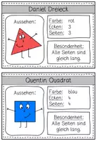 Vorschau - Mal- und Bastelvorlagen - Steckbrief und Minibook geometrische Formen - Seite 3