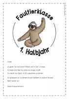 Vorschau - Anderer Materialtyp - Faultierklasse - 1. Halbjahreszeugnis in der 1. Klasse - Seite 3