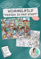 Vorschau - Unterrichtsreihen - Wimmelbild Suchbild "Ferien in der Stadt" Daz Schreibanlass - Deckblatt