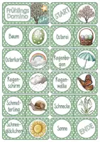Vorschau - Spiele - Domino Frühling - Differenziertes Lesespiel - Seite 2