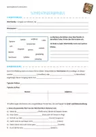 Vorschau - Arbeitsblätter - Wortschatzarbeit - Wortfamilien, Wortfelder, Synonyme, Antonyme - Deckblatt