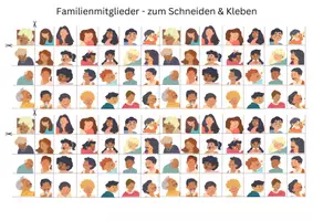 Vorschau - Spiele - Materialpaket: Familie & Familienmitglieder Übungen Spiel Basteln - Seite 3