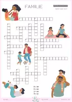 Vorschau - Spiele - Materialpaket: Familie & Familienmitglieder Übungen Spiel Basteln - Deckblatt