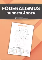 Vorschau - Arbeitsblätter - Föderalismus - Bundesländer #demokratiestärken - Deckblatt