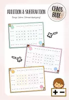 Vorschau - Spiele - Addition und Subtraktion zweistelliger Zahlen - Bingo (ohne ZÜ) - Deckblatt