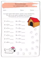 Vorschau - Arbeitsblätter - Addieren und Subtrahieren bis 10 – Mathe Grundlagen Klasse 1 - Seite 1