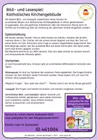 Vorschau - Arbeitsblätter - In einer katholischen Kirche - Gegenstände - Lesespiel - Seite 1