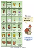 Vorschau - Arbeitsblätter - In einer katholischen Kirche - Gegenstände - Lesespiel - Seite 2