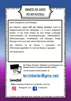 Vorschau - Unterrichtsreihen - Jesus trifft den Zöllner Zachäus - 4-stündige, fertige Unterrichtseinheit Klasse 1 bis 4 mit Differenzierungen - Seite 1