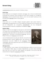 Vorschau - Arbeitsblätter - Edvard Grieg (Arbeitsblatt mit Erklärvideo und Onlineübungen) - Deckblatt