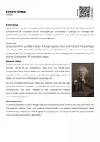 Vorschau - Arbeitsblätter - Edvard Grieg (Infotext und Übungen) - Deckblatt