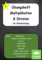 Vorschau - Unterrichtsreihen - Multiplikation und Division - Wiederholung - Deckblatt